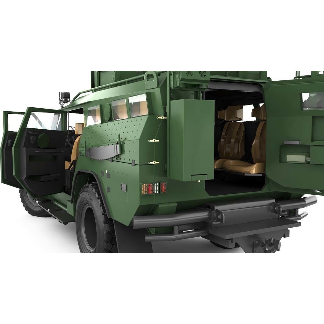 Apc Novator 3D Model – High Poly Military Vehicle, FBX, Game Ready - View 21