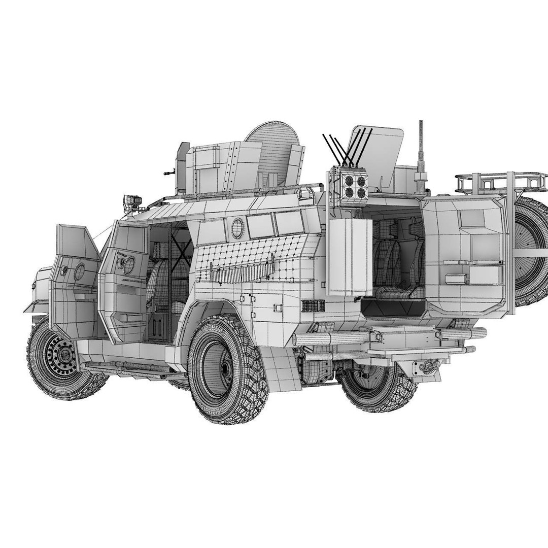 Apc Novator 3D Model – High Poly Military Vehicle, FBX, Game Ready - View 25
