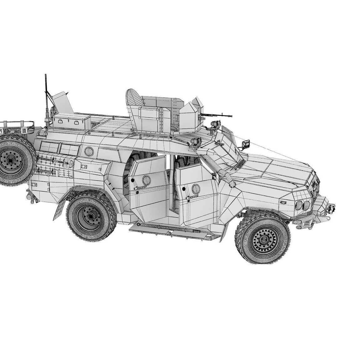 Apc Novator 3D Model – High Poly Military Vehicle, FBX, Game Ready - View 26