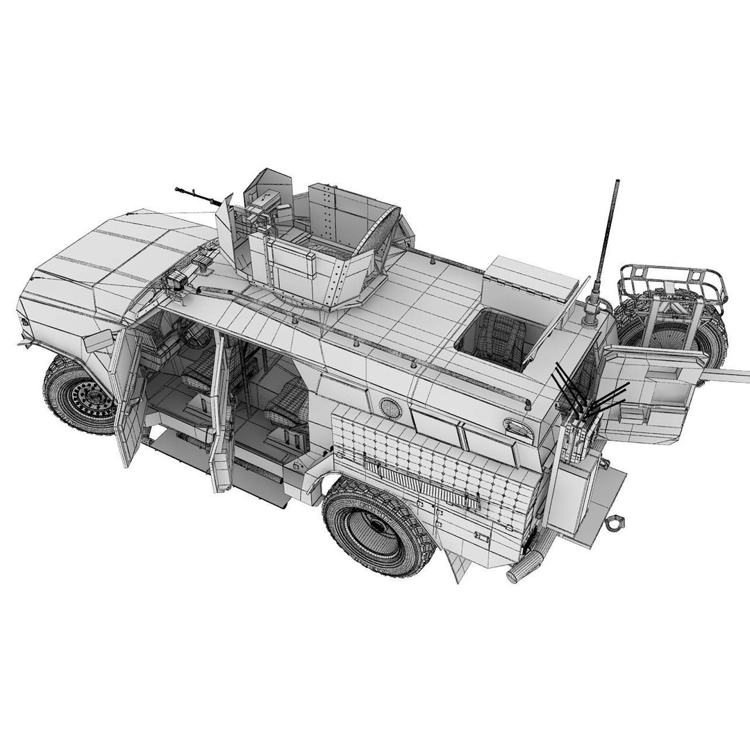 Apc Novator 3D Model – High Poly Military Vehicle, FBX, Game Ready - View 28