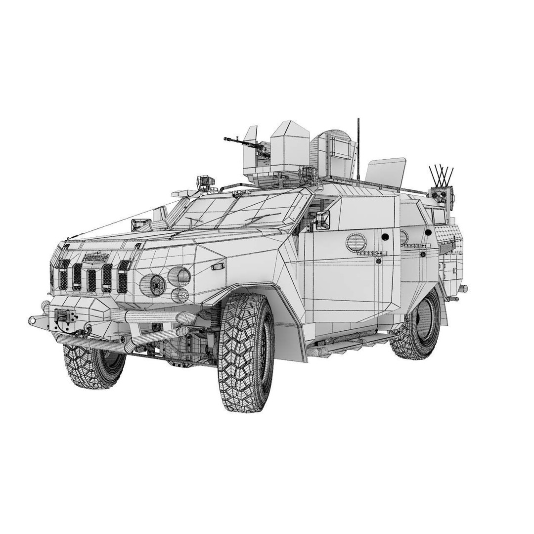 Apc Novator 3D Model – High Poly Military Vehicle, FBX, Game Ready - View 29