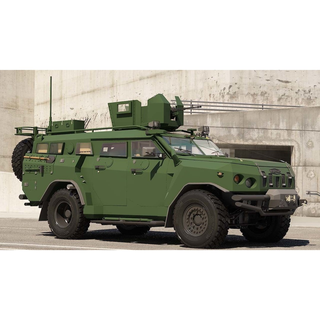 Apc Novator 3D Model – High Poly Military Vehicle, FBX, Game Ready - View 3
