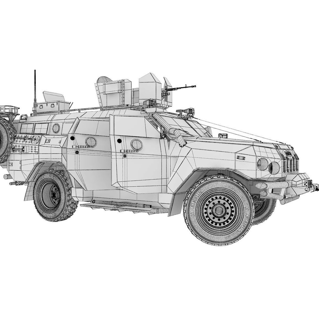 Apc Novator 3D Model – High Poly Military Vehicle, FBX, Game Ready - View 30
