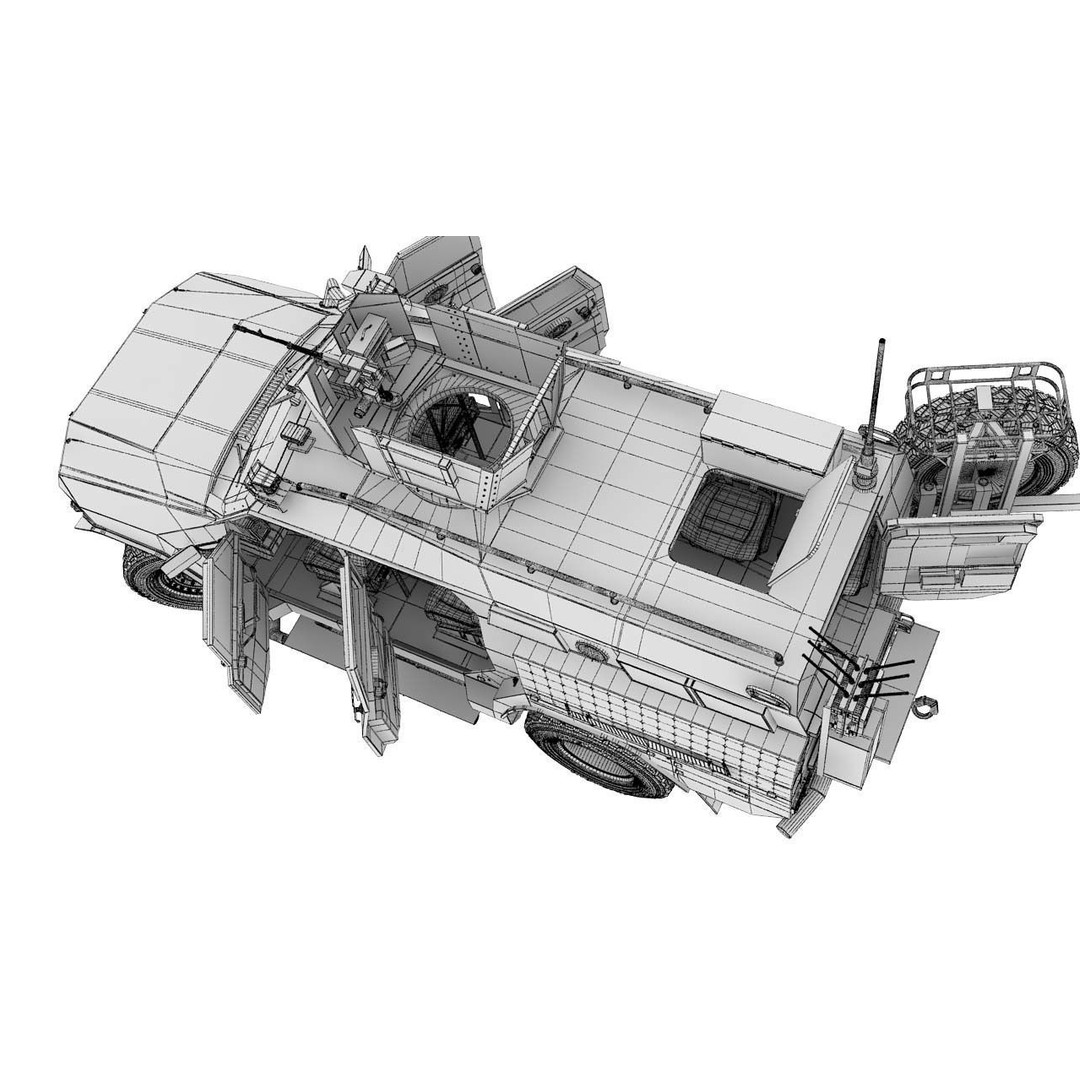 Apc Novator 3D Model – High Poly Military Vehicle, FBX, Game Ready - View 33