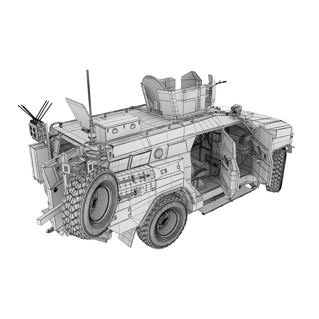 Apc Novator 3D Model – High Poly Military Vehicle, FBX, Game Ready - View 34