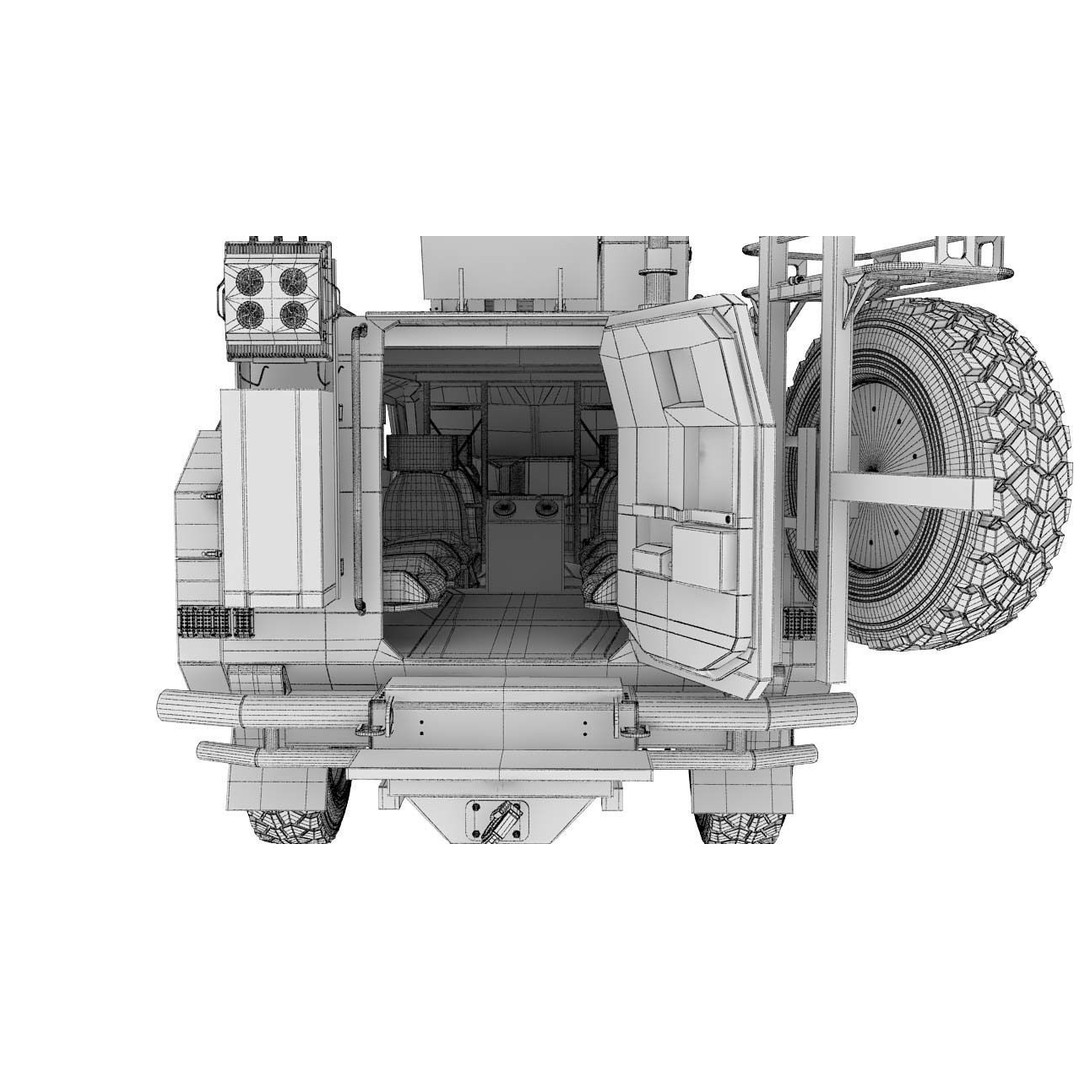 Apc Novator 3D Model – High Poly Military Vehicle, FBX, Game Ready - View 35