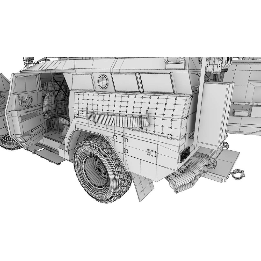 Apc Novator 3D Model – High Poly Military Vehicle, FBX, Game Ready - View 36