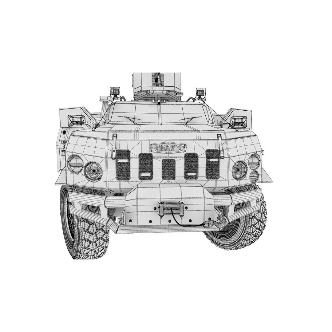 Apc Novator 3D Model – High Poly Military Vehicle, FBX, Game Ready - View 40