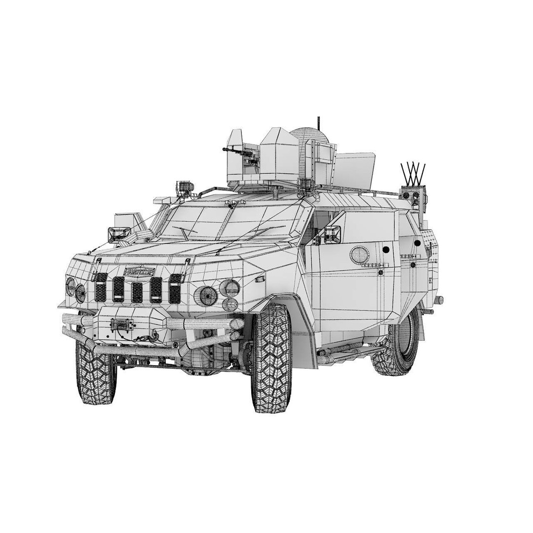 Apc Novator 3D Model – High Poly Military Vehicle, FBX, Game Ready - View 41