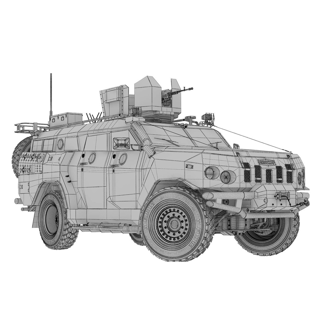 Apc Novator 3D Model – High Poly Military Vehicle, FBX, Game Ready - View 43