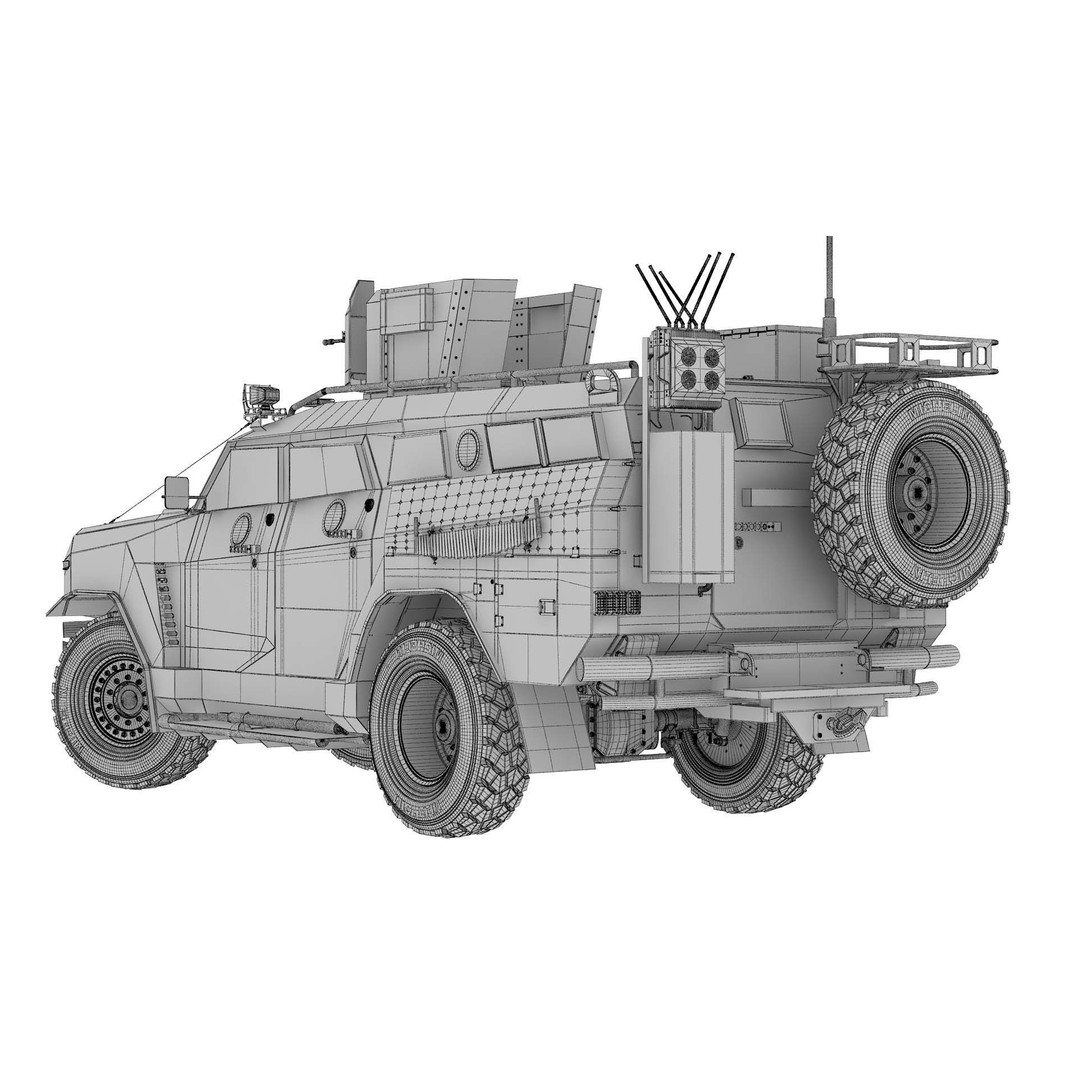 Apc Novator 3D Model – High Poly Military Vehicle, FBX, Game Ready - View 44