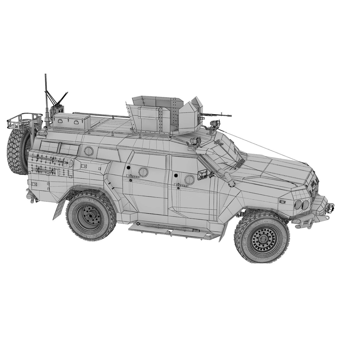 Apc Novator 3D Model – High Poly Military Vehicle, FBX, Game Ready - View 45
