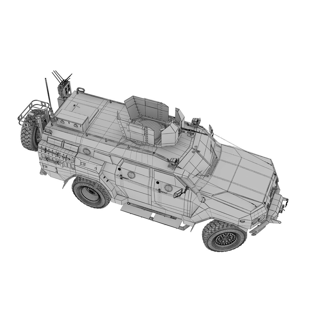 Apc Novator 3D Model – High Poly Military Vehicle, FBX, Game Ready - View 46