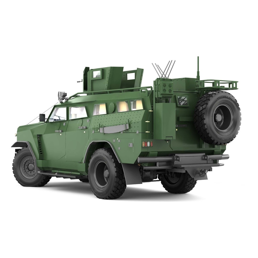 Apc Novator 3D Model – High Poly Military Vehicle, FBX, Game Ready - View 6