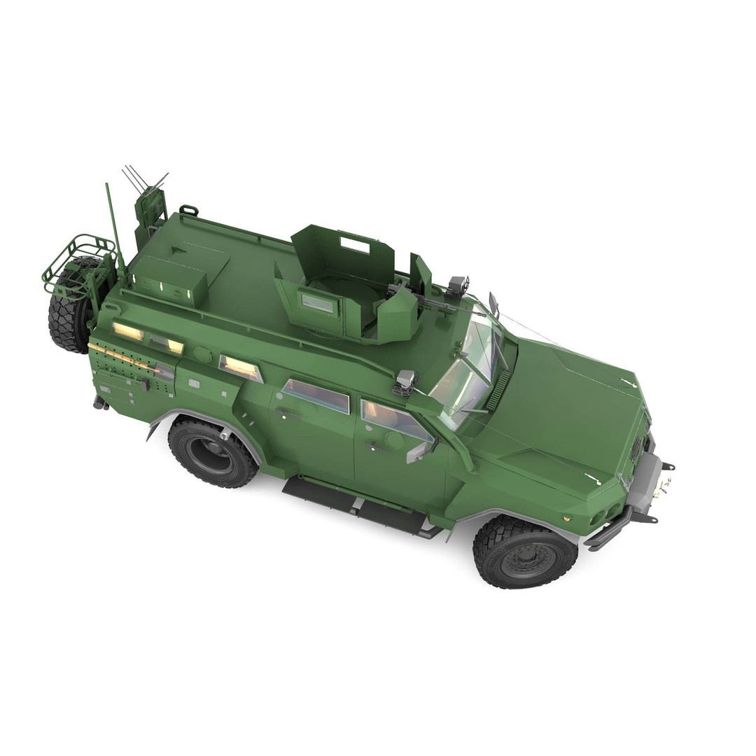 Apc Novator 3D Model – High Poly Military Vehicle, FBX, Game Ready - View 9