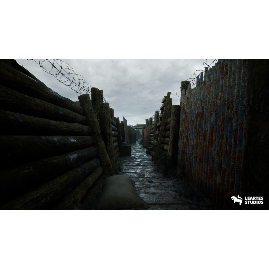 WW1 Beach Warzone Environment 3D Model – Low Poly Game Asset, FBX - View 11