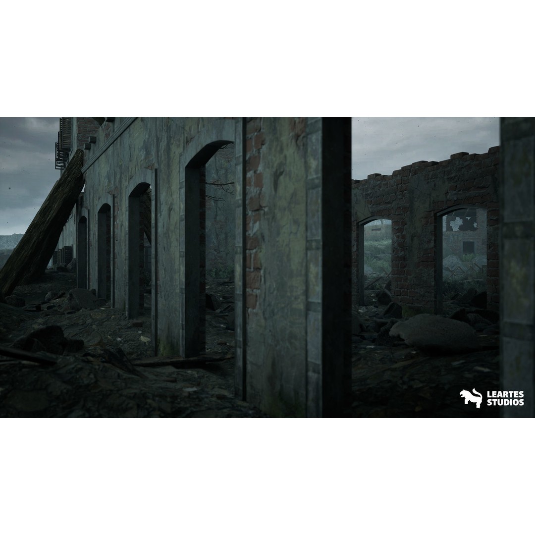 WW1 Beach Warzone Environment 3D Model – Low Poly Game Asset, FBX - View 13