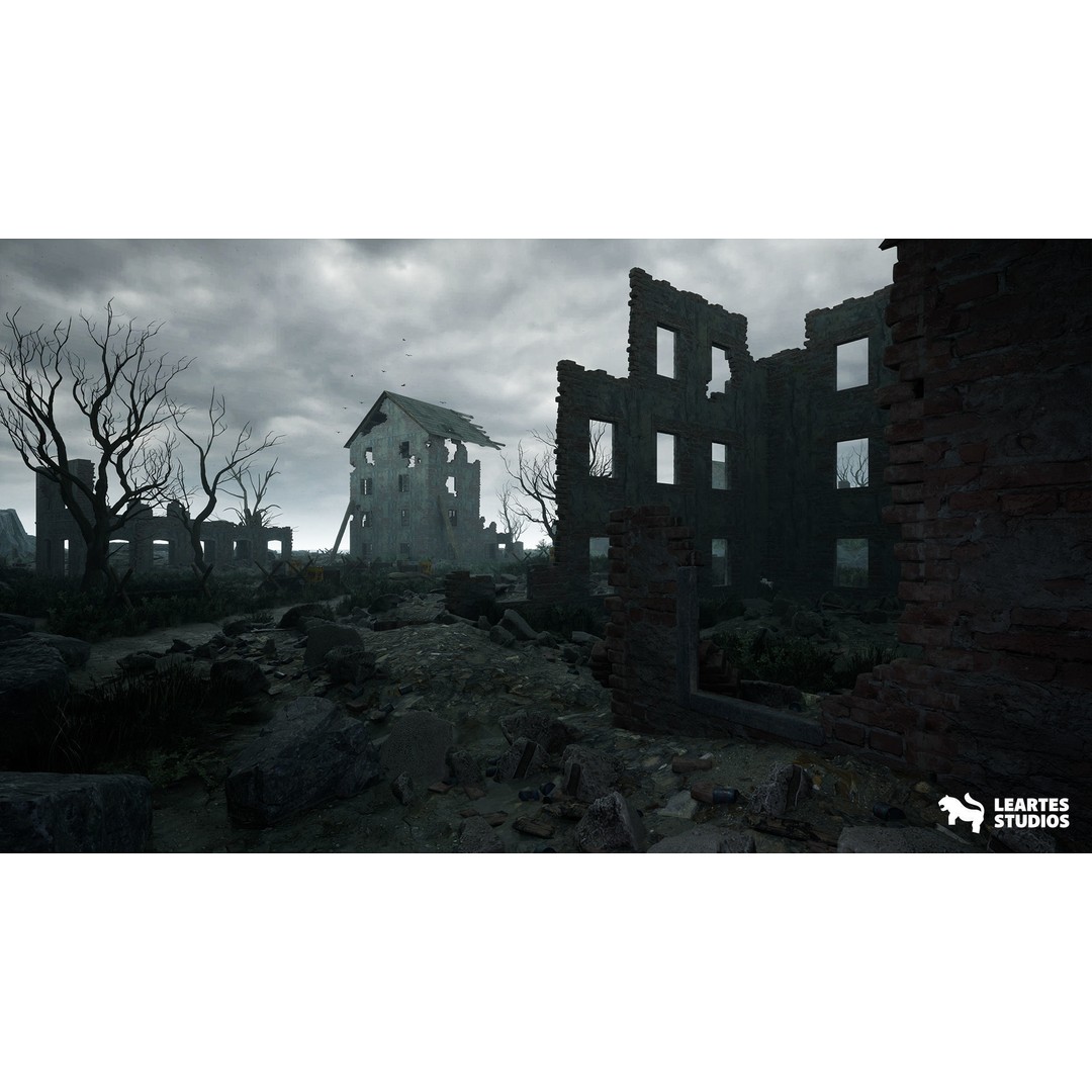WW1 Beach Warzone Environment 3D Model – Low Poly Game Asset, FBX - View 4