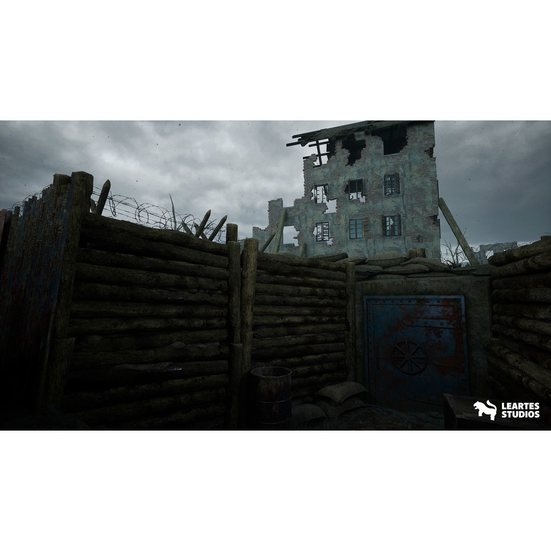 WW1 Beach Warzone Environment 3D Model – Low Poly Game Asset, FBX - View 9