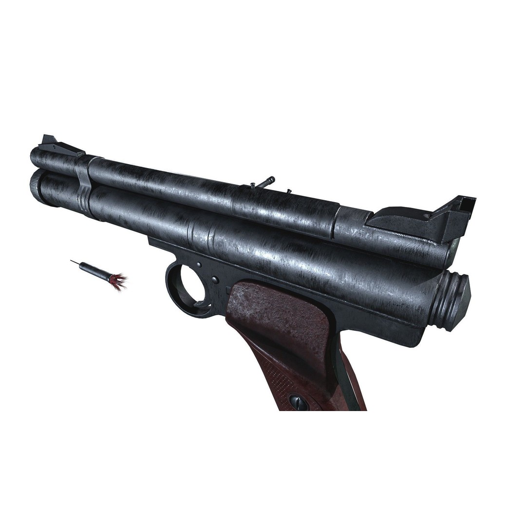 Crosman 150 C02 Pellet Pistol 3D Model – Low Poly Game Asset, FBX - View 18