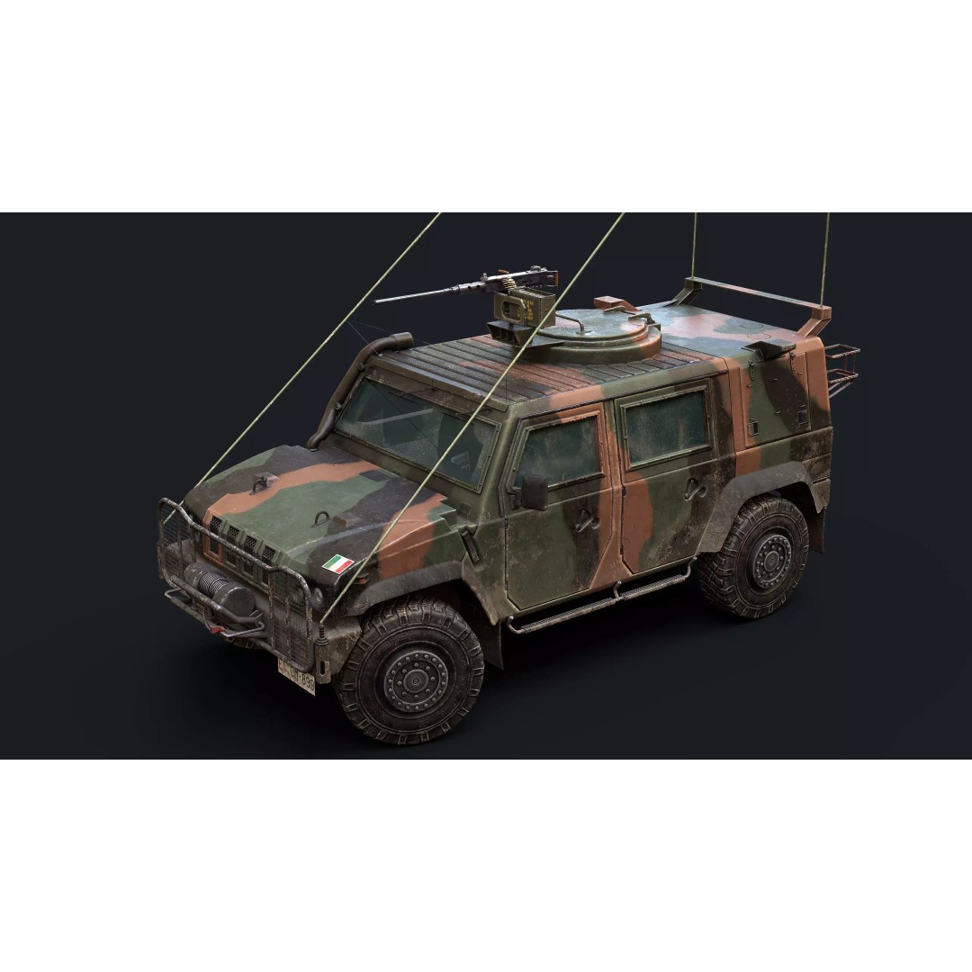 Iveco LMV Lince 3D Model – Low Poly Military Vehicle, Game Ready - View 2