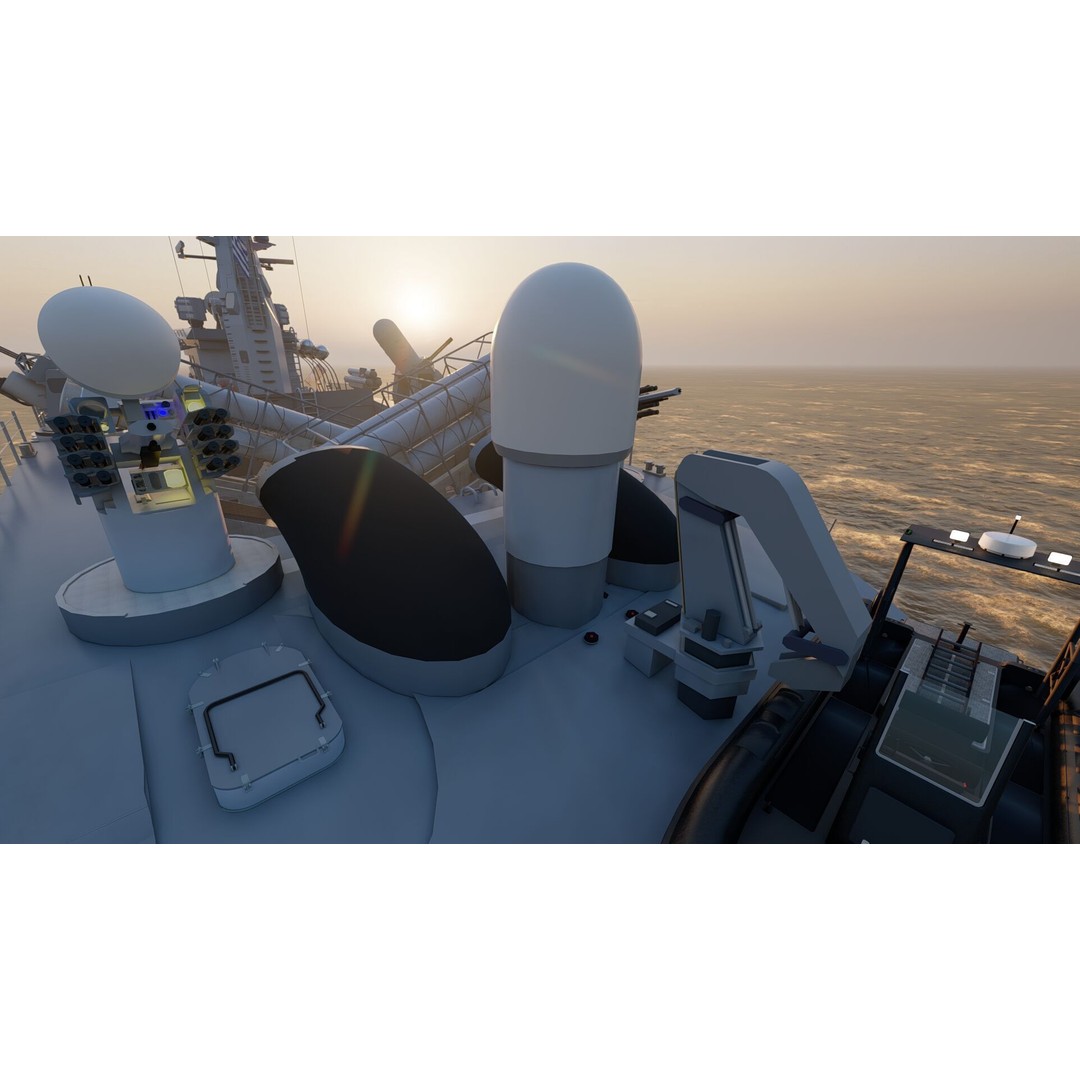 Greek Navy Fast Attack Missile Patrol Boat 3D Model – Detailed Military Watercraft, FBX, OBJ - View 30