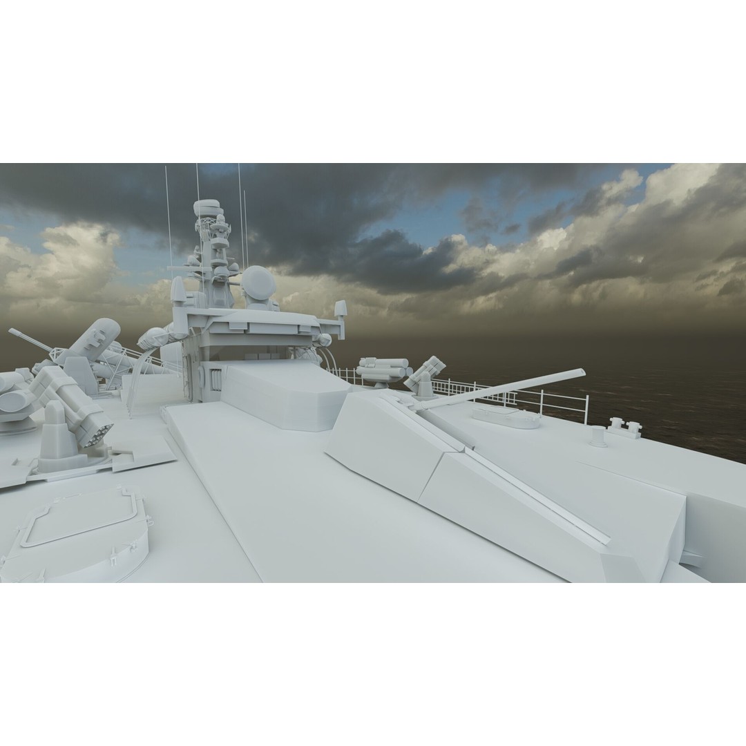 Greek Navy Fast Attack Missile Patrol Boat 3D Model – Detailed Military Watercraft, FBX, OBJ - View 50