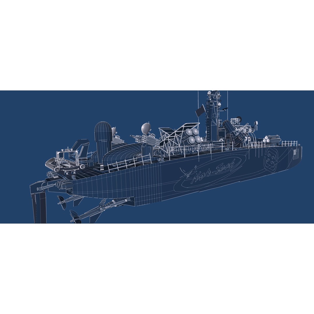 Greek Navy Fast Attack Missile Patrol Boat 3D Model – Detailed Military Watercraft, FBX, OBJ - View 53