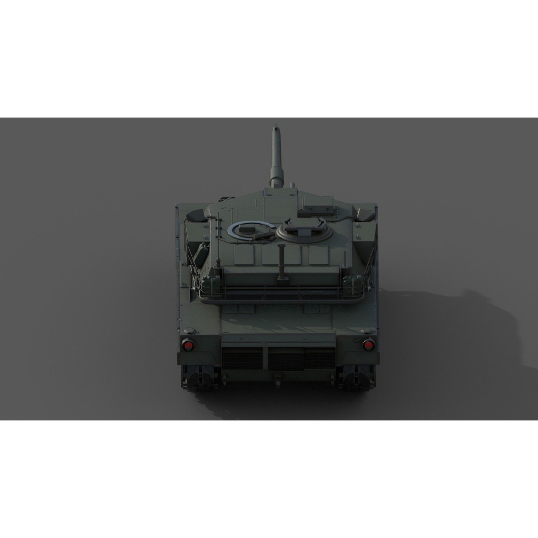 M1 Abrams 3D Model – Low Poly PBR Military Tank Asset, FBX - View 11
