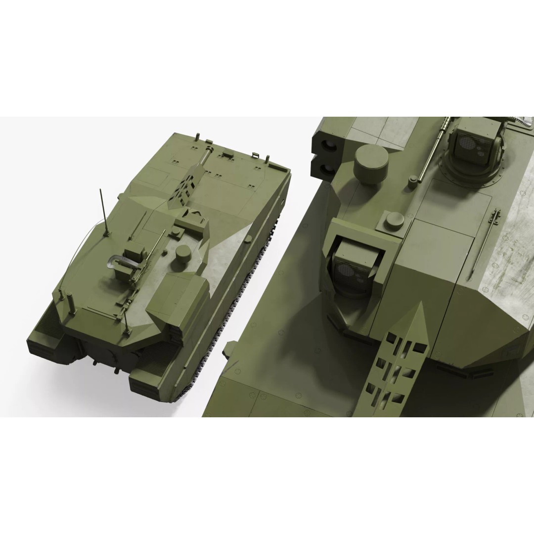 Armored Infantry Fighting Vehicle 3D Model – Rigged Military Asset, FBX - View 10