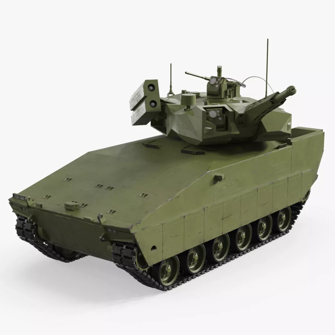 Armored Infantry Fighting Vehicle 3D Model – Rigged Military Asset, FBX - View 11
