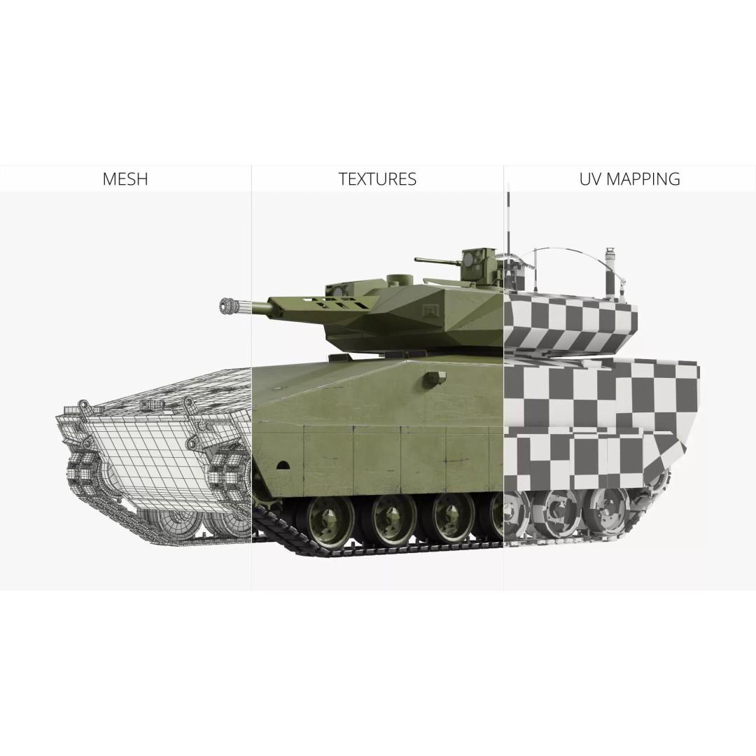 Armored Infantry Fighting Vehicle 3D Model – Rigged Military Asset, FBX - View 17