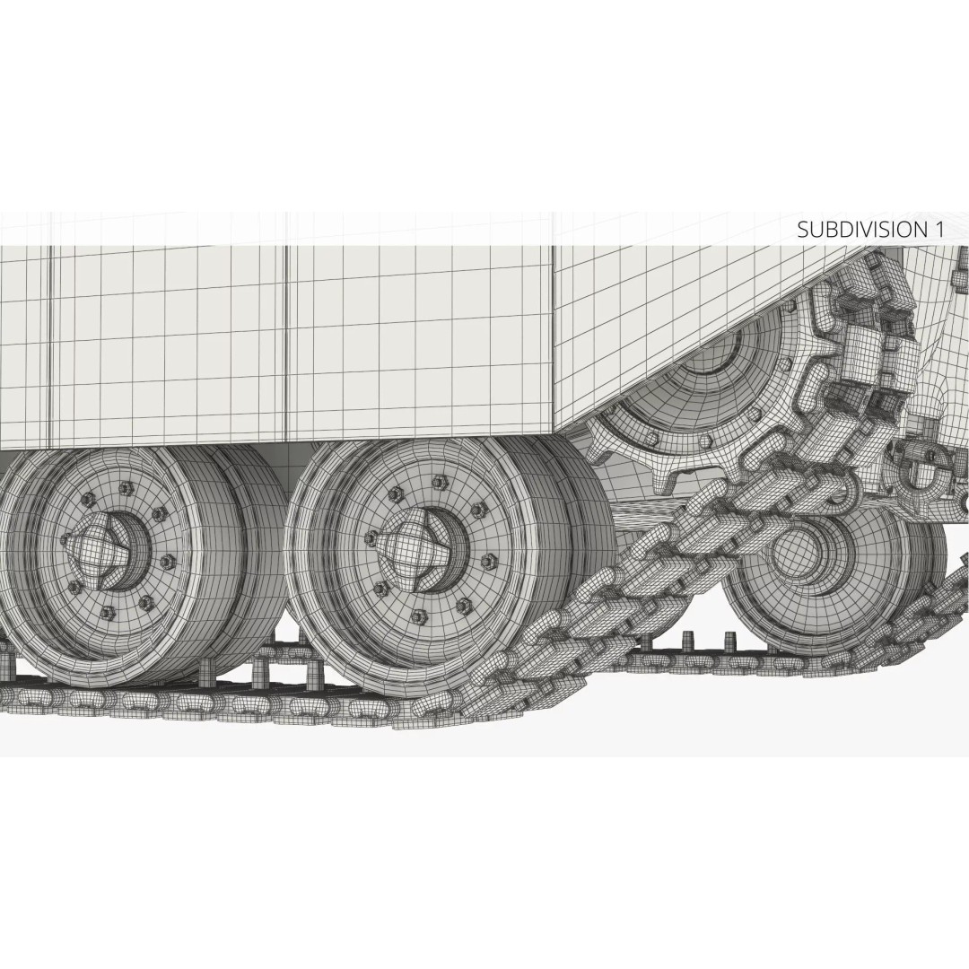 Armored Infantry Fighting Vehicle 3D Model – Rigged Military Asset, FBX - View 19