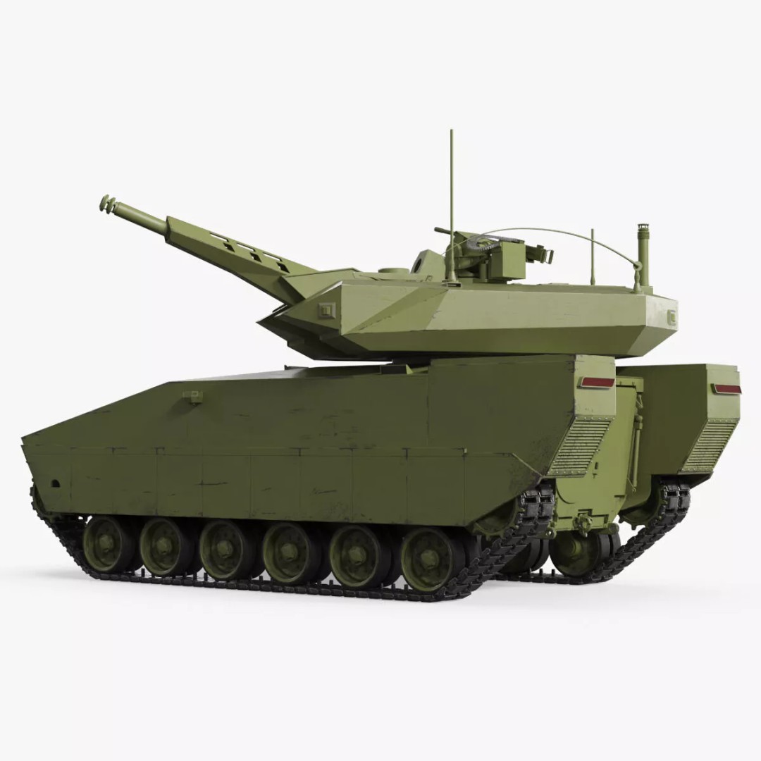 Armored Infantry Fighting Vehicle 3D Model – Rigged Military Asset, FBX - View 2