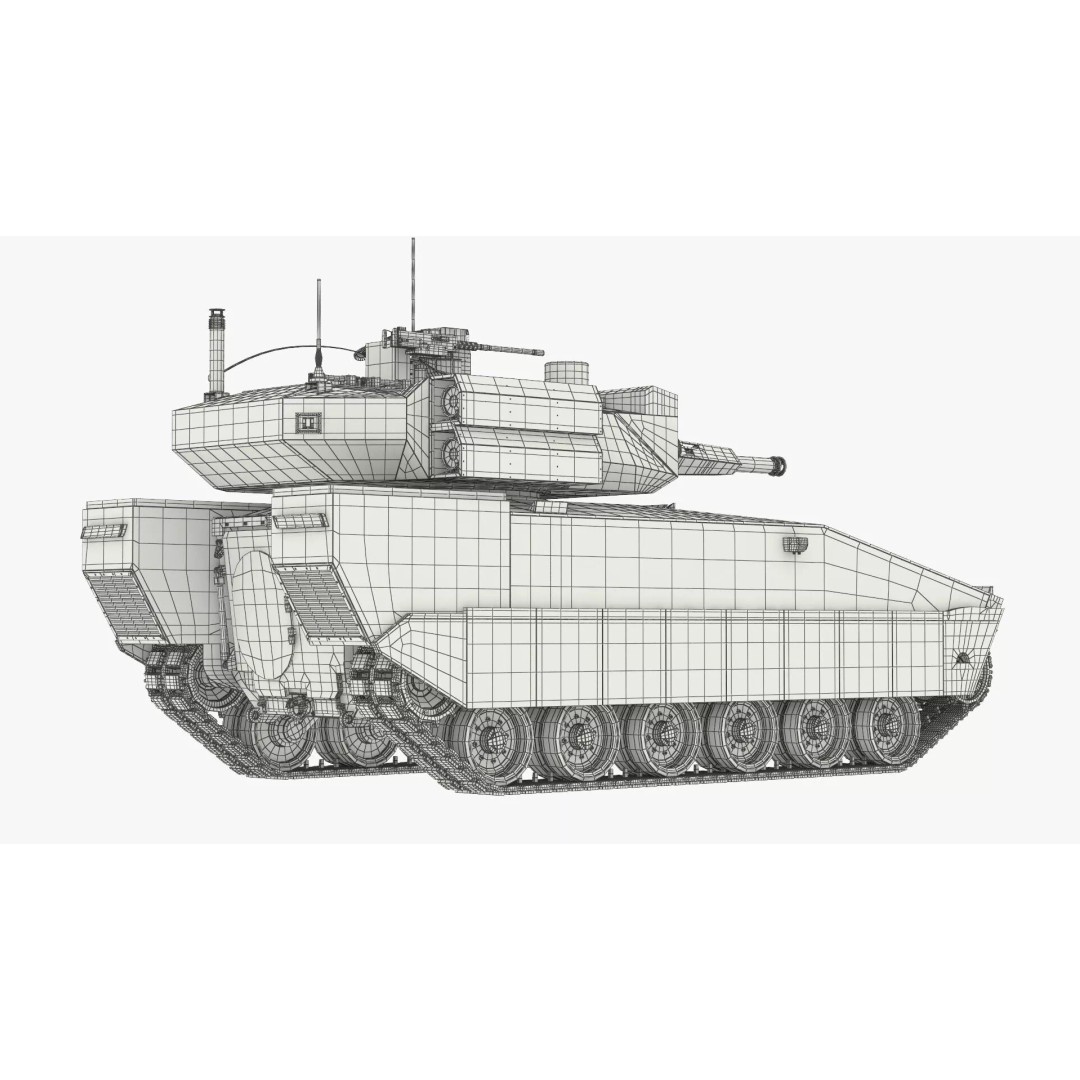 Armored Infantry Fighting Vehicle 3D Model – Rigged Military Asset, FBX - View 20