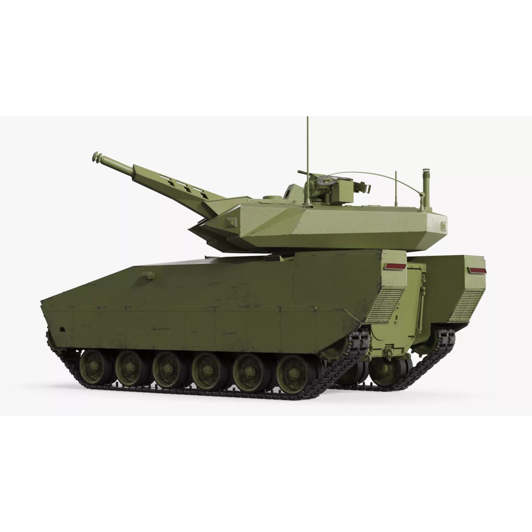 Armored Infantry Fighting Vehicle 3D Model – Rigged Military Asset, FBX - View 3