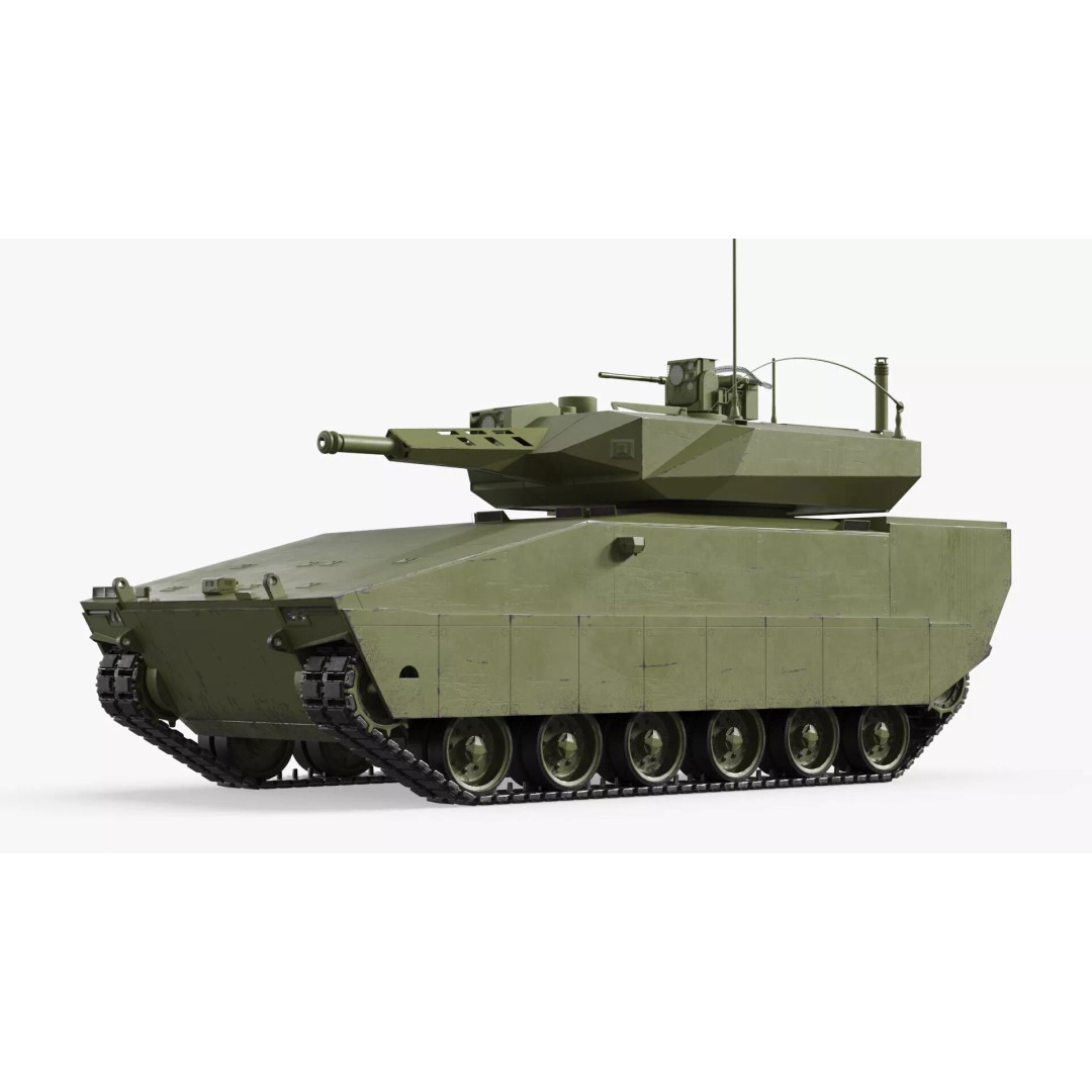 Armored Infantry Fighting Vehicle 3D Model – Rigged Military Asset, FBX - View 8