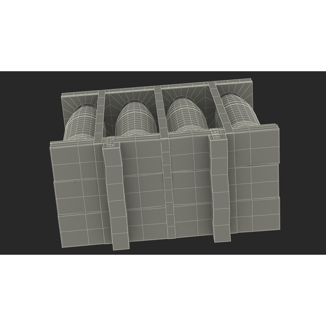Military Artillery Shells 155mm 3D Model – PBR Textured, Game-Ready Formats - View 31