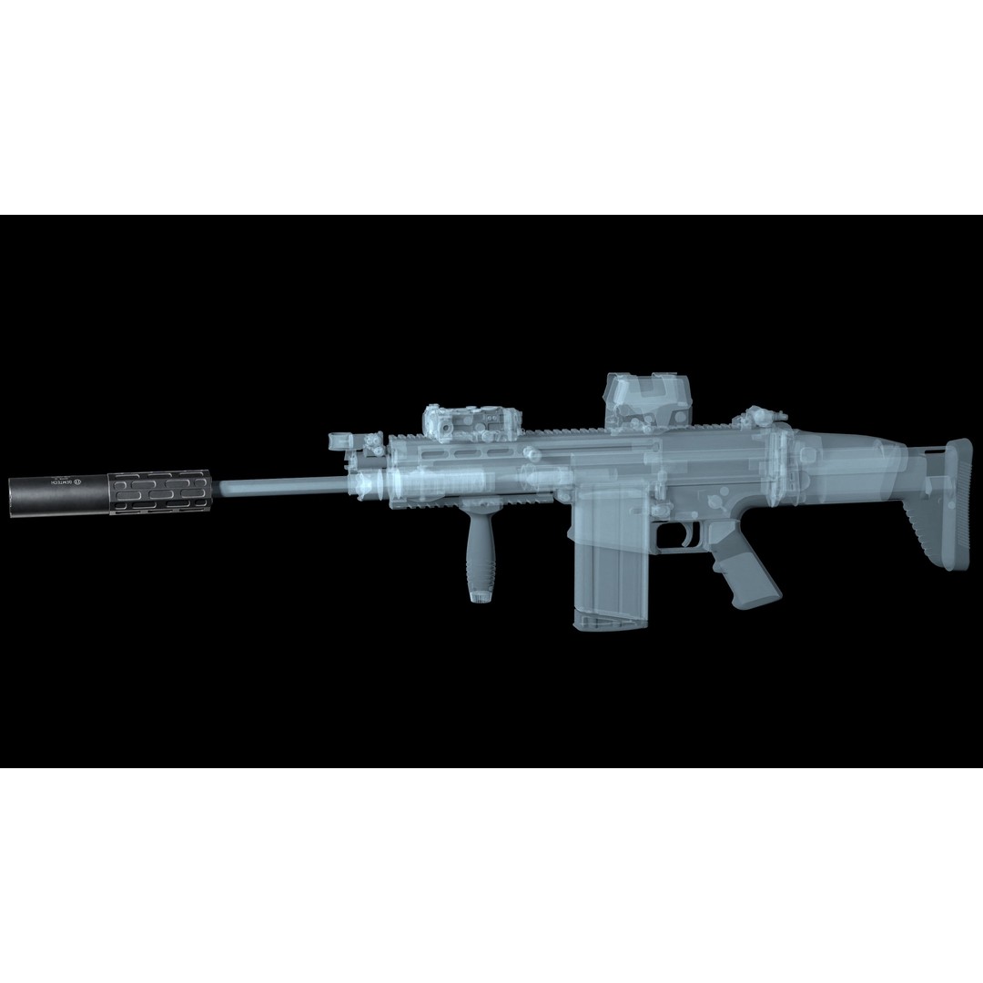 Gemtech ONE Suppressor 3D Model – Low Poly PBR Game Asset, FBX - View 6
