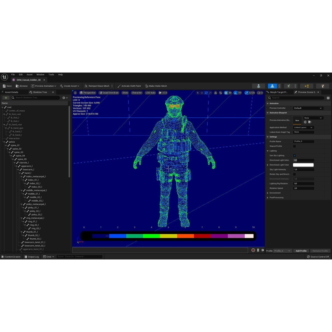 Casual Soldier 3D Model – Low Poly Rigged Character, FBX - View 5