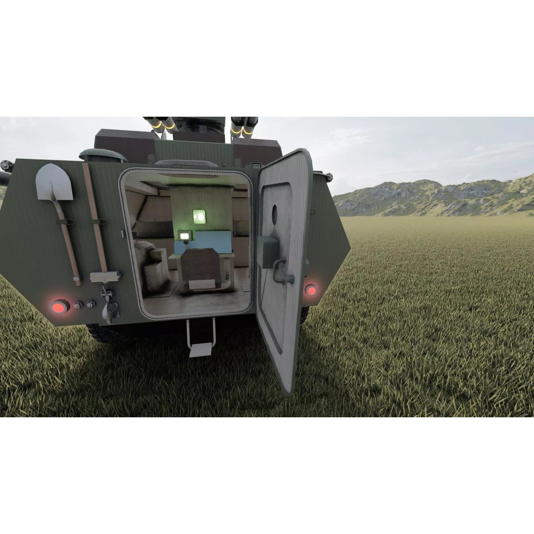 WZ550 4x4 3D Model – Military Vehicle with Textures, FBX, OBJ - View 15