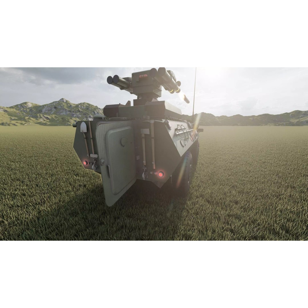 WZ550 4x4 3D Model – Military Vehicle with Textures, FBX, OBJ - View 16