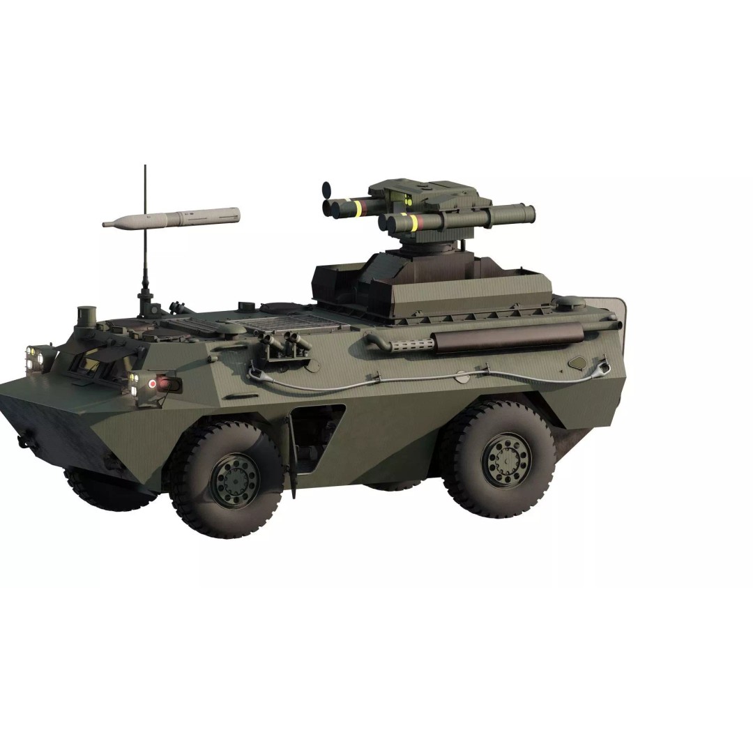 WZ550 4x4 3D Model – Military Vehicle with Textures, FBX, OBJ - View 2