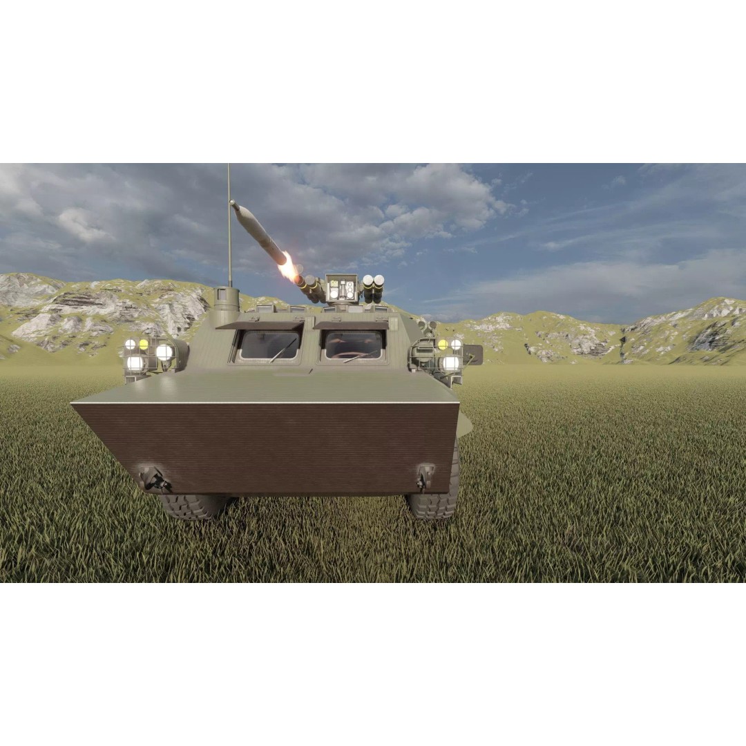 WZ550 4x4 3D Model – Military Vehicle with Textures, FBX, OBJ - View 20
