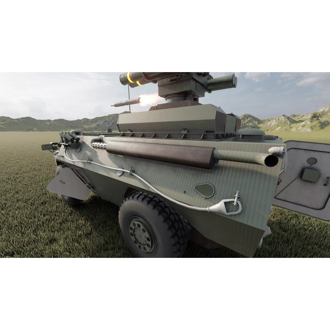 WZ550 4x4 3D Model – Military Vehicle with Textures, FBX, OBJ - View 24