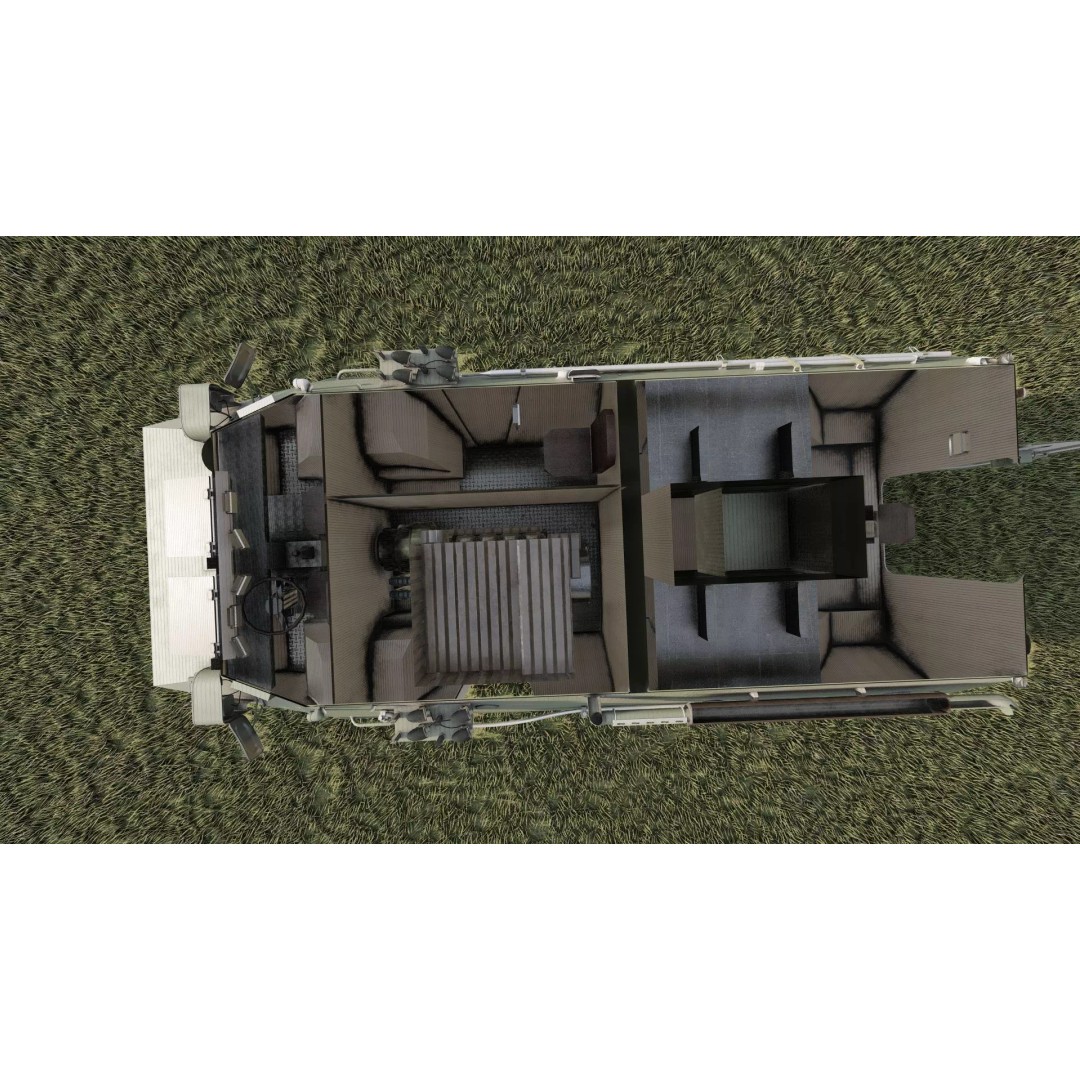 WZ550 4x4 3D Model – Military Vehicle with Textures, FBX, OBJ - View 32