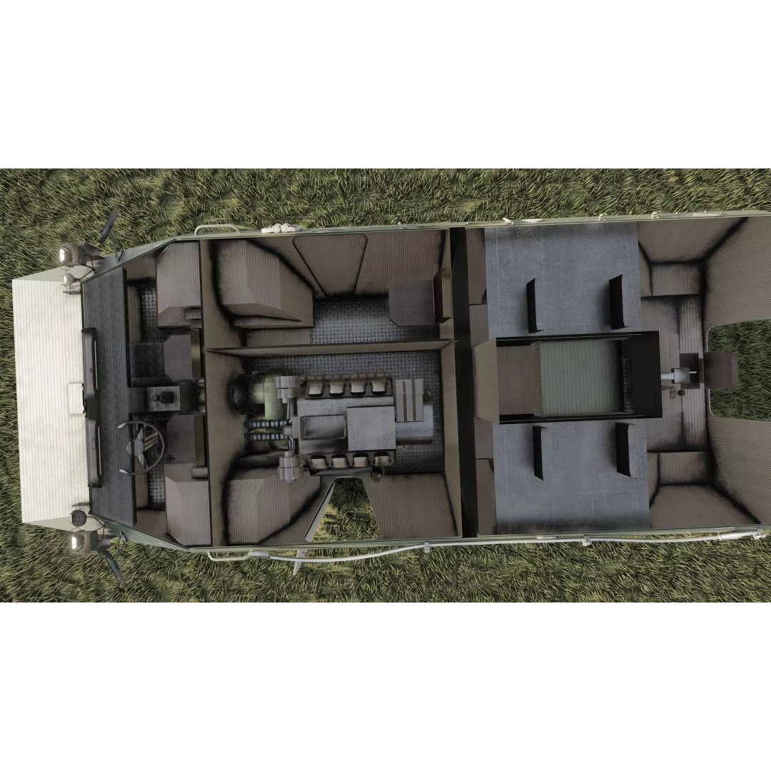 WZ550 4x4 3D Model – Military Vehicle with Textures, FBX, OBJ - View 33