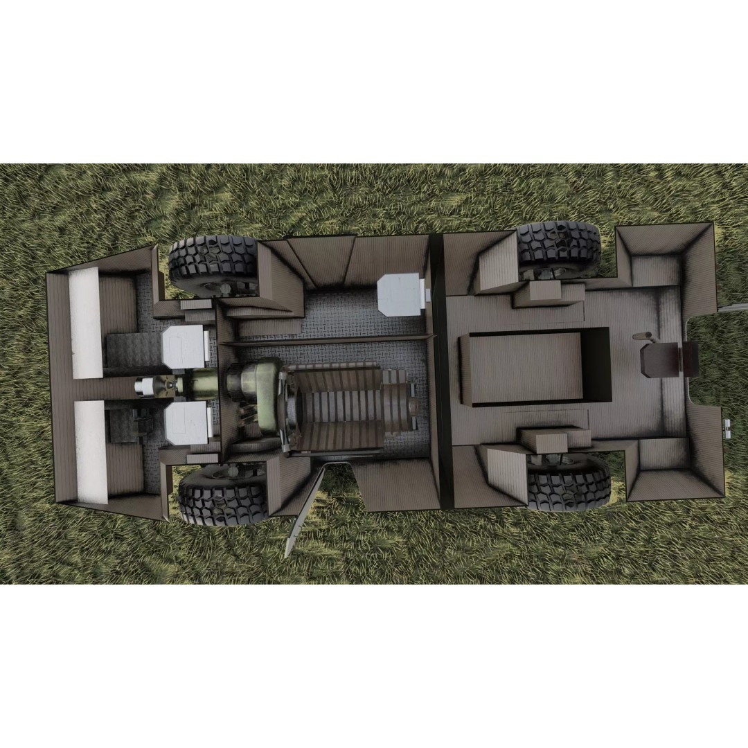 WZ550 4x4 3D Model – Military Vehicle with Textures, FBX, OBJ - View 35