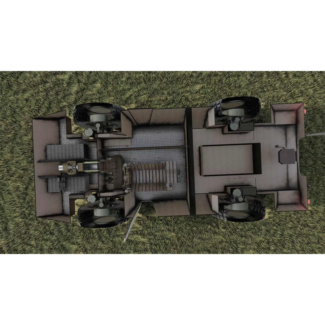 WZ550 4x4 3D Model – Military Vehicle with Textures, FBX, OBJ - View 36