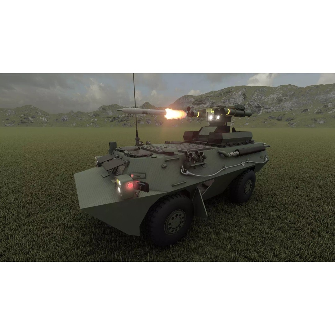 WZ550 4x4 3D Model – Military Vehicle with Textures, FBX, OBJ - View 37